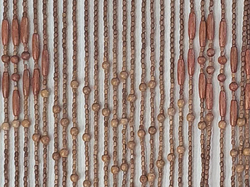 cortina cuentas dibujo madera bicolor 200x90 1u